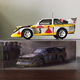 Model display case comes with a photo of the real car. Behind the card is the specs of the rally vehicle. So cool!